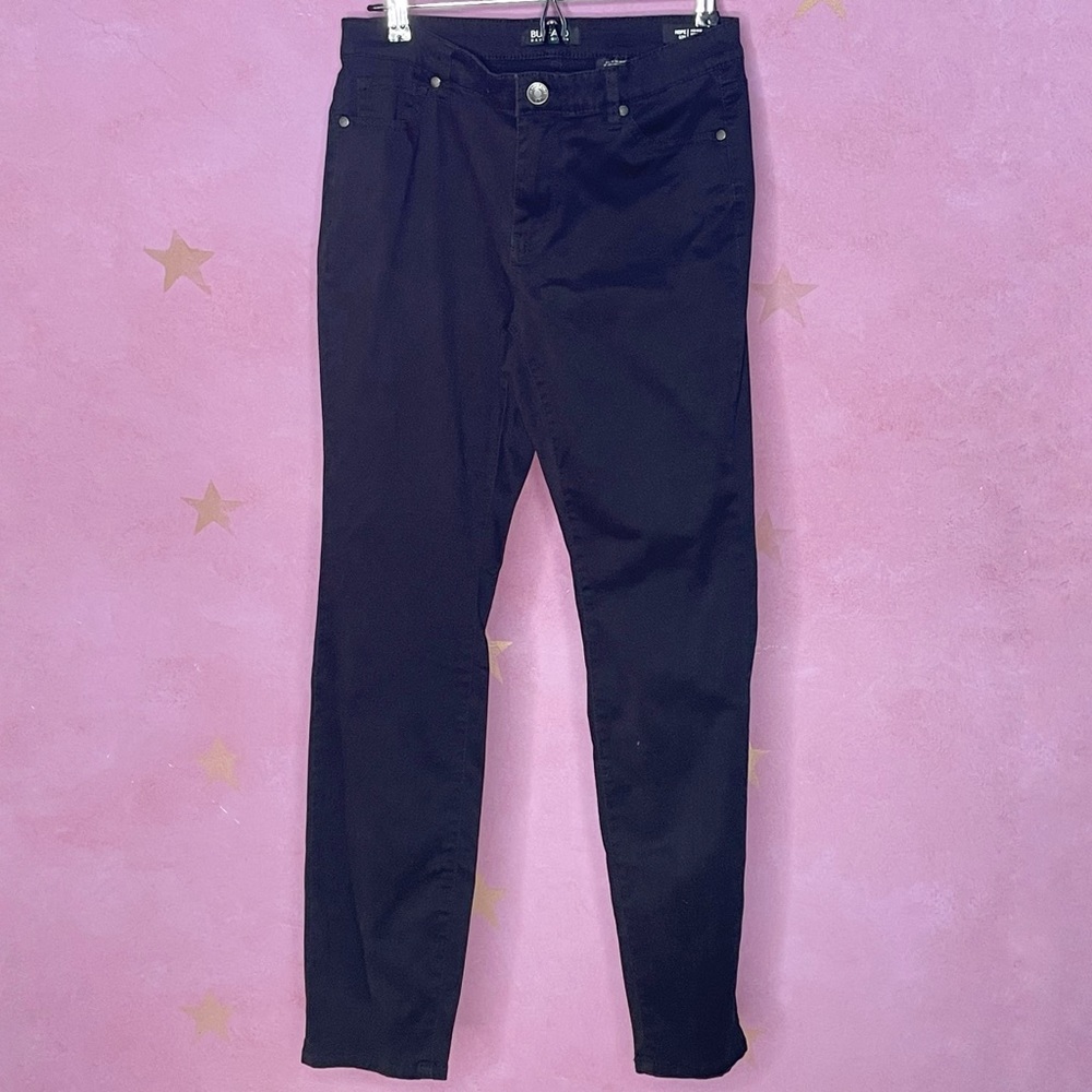 Buffalo David Bitton Jeans Hope Mid-Rise Stretch Skinny Black Womens 8/29 Edgy